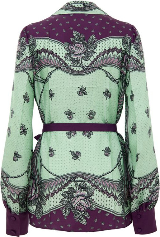 Shirt Gucci Green Silk Pattern Shirt
