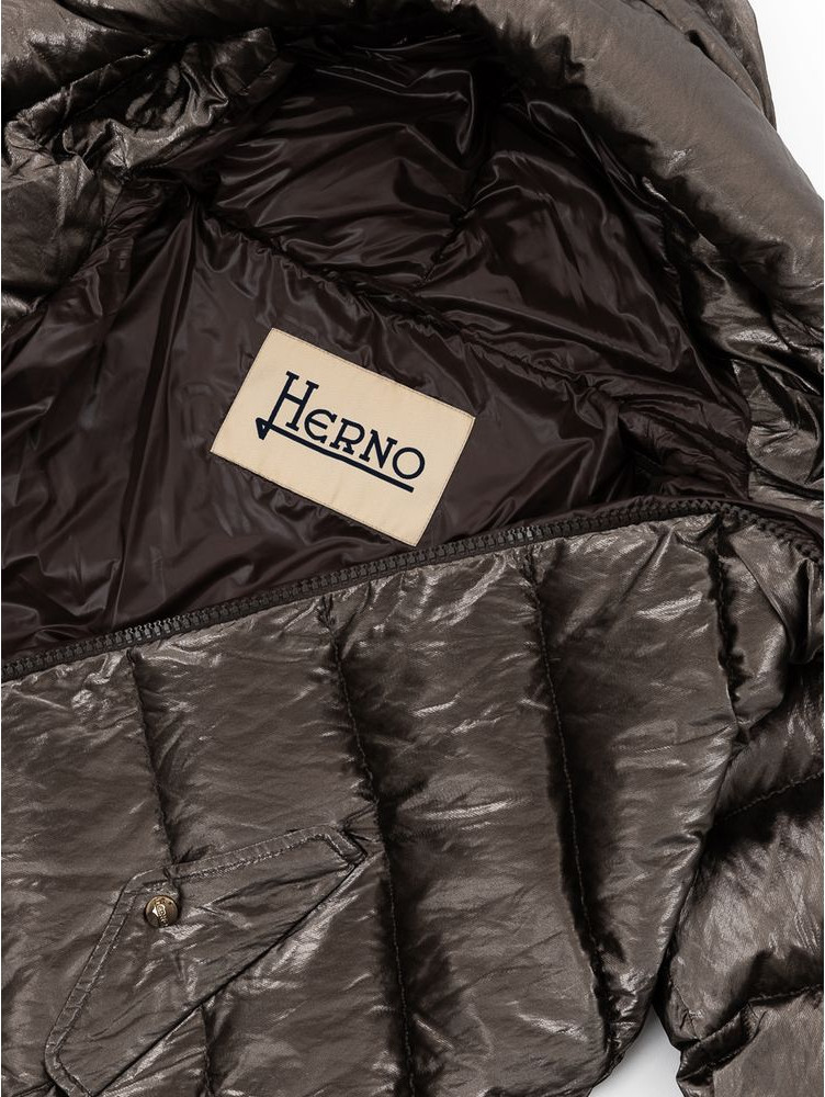 Grauer Viskose-Parka von Herno