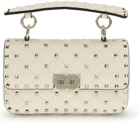 Shoulder Bag Valentino Garavani Cream Calf Leather