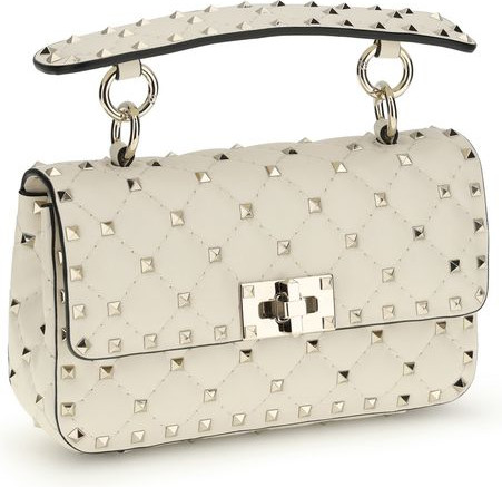 Shoulder Bag Valentino Garavani Cream Calf Leather