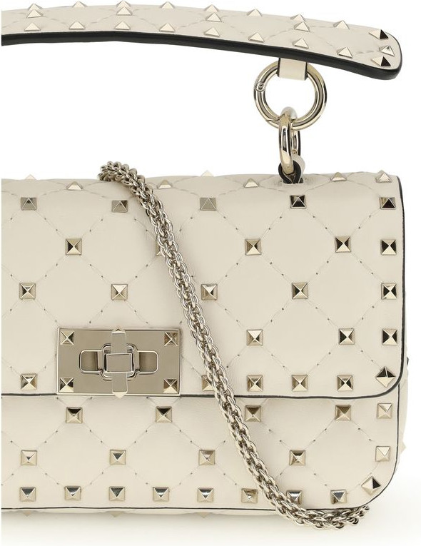 Shoulder Bag Valentino Garavani Cream Calf Leather