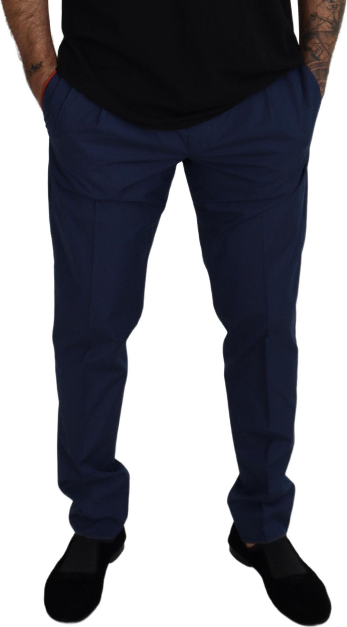 Blaue Baumwoll Anzughose Dolce & Gabbana