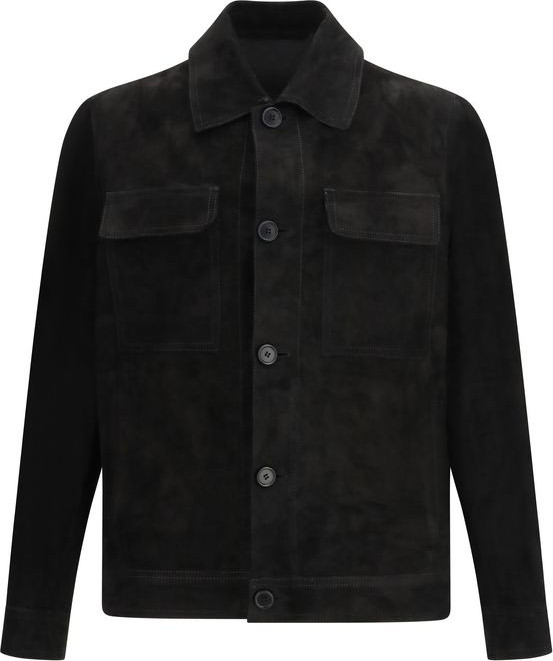 Black Calf Leather Bos Taurus Coat Salvatore Santoro