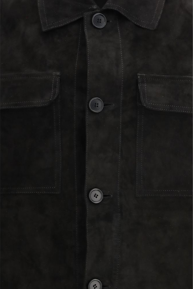 Black Calf Leather Bos Taurus Coat Salvatore Santoro