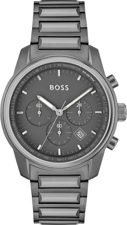 Gray Stainless Steel Dress Watch Hugo Boss
