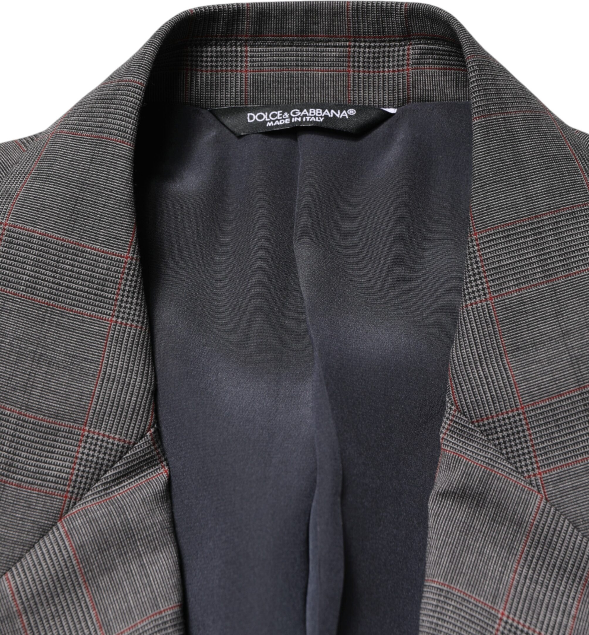 Blazer Dolce & Gabbana Gray Wool Single Breasted 2 Button