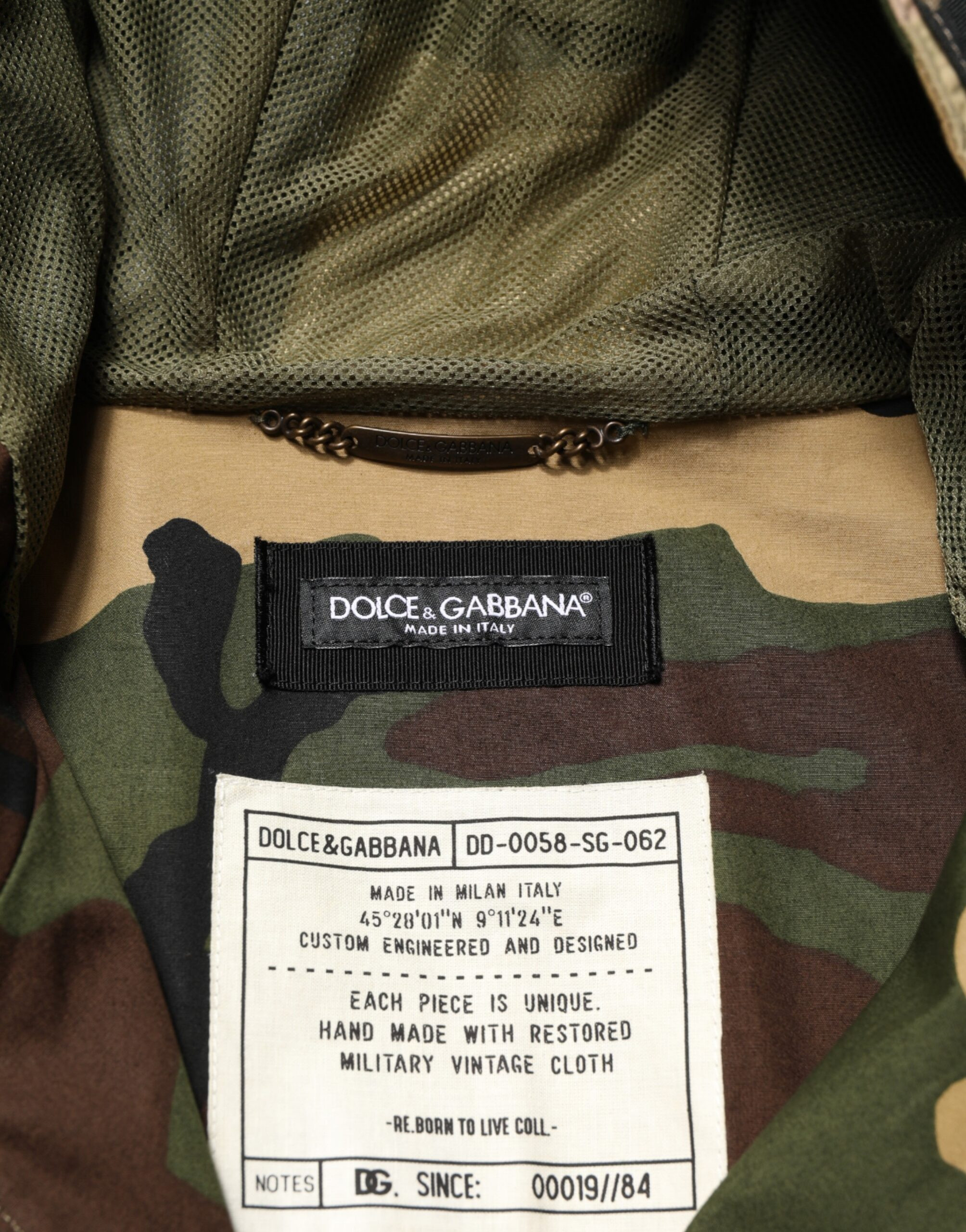 Hooded Rain Coat Dolce & Gabbana