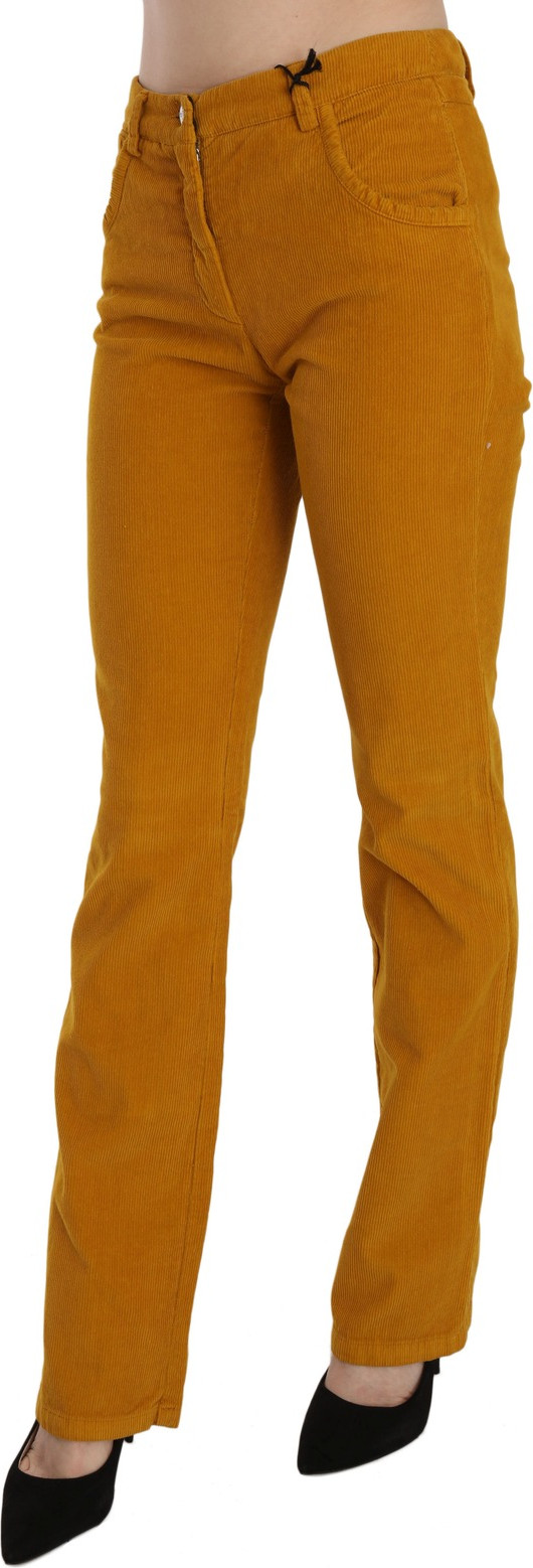 Orange High Waist Straight Trouser Pants Costume National