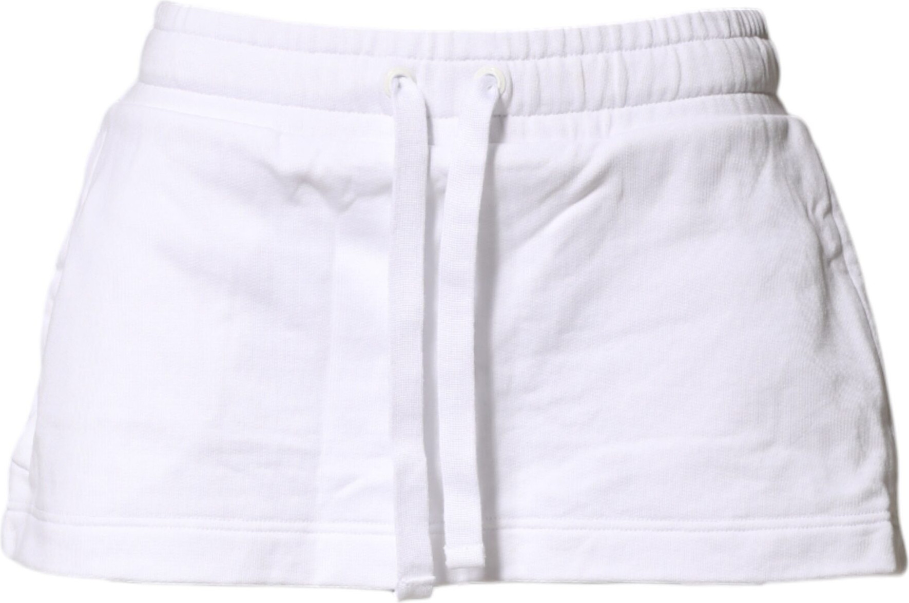 White Cotton Blend Mini Skirt Dolce & Gabbana