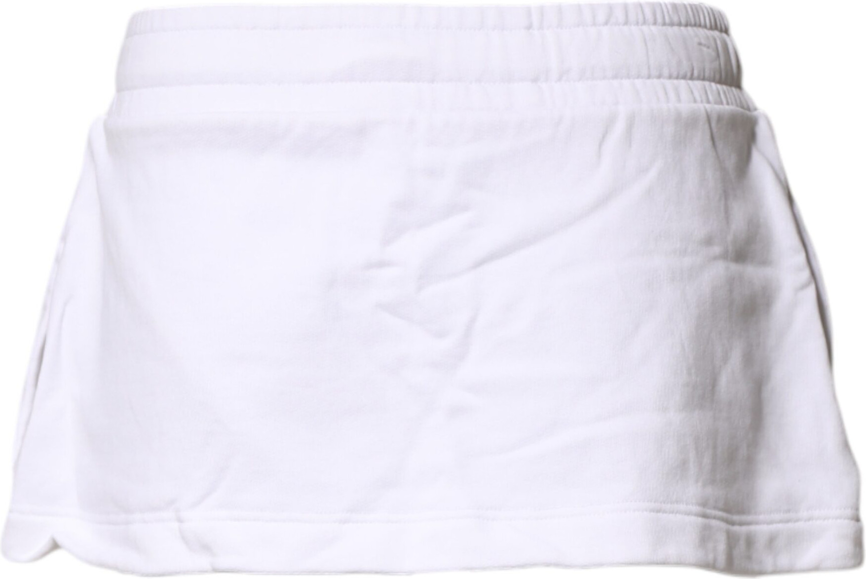 White Cotton Blend Mini Skirt Dolce & Gabbana