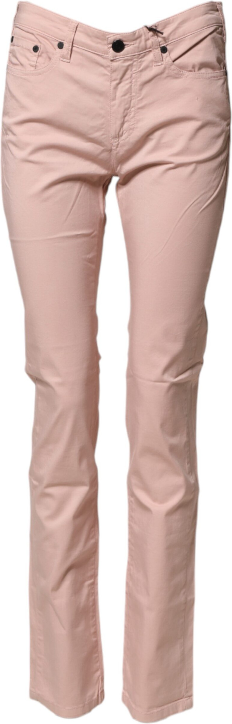Jeans Ballantyne Light Pink Cotton Mid Waist Skinny Fit