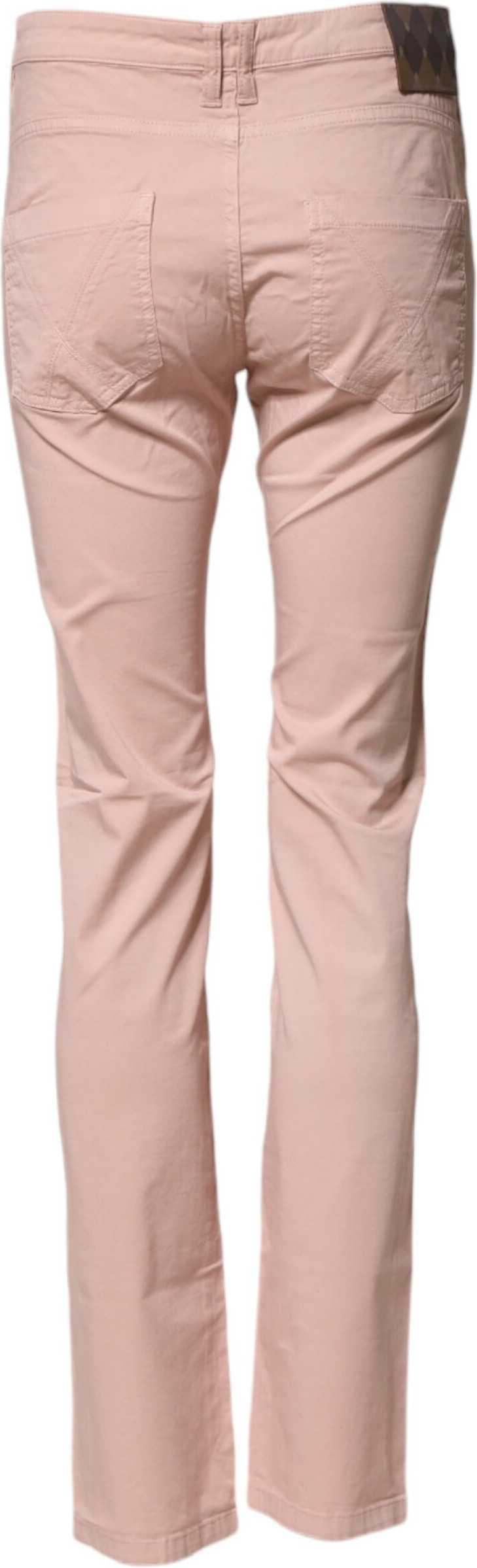 Jeans Ballantyne Light Pink Cotton Mid Waist Skinny Fit