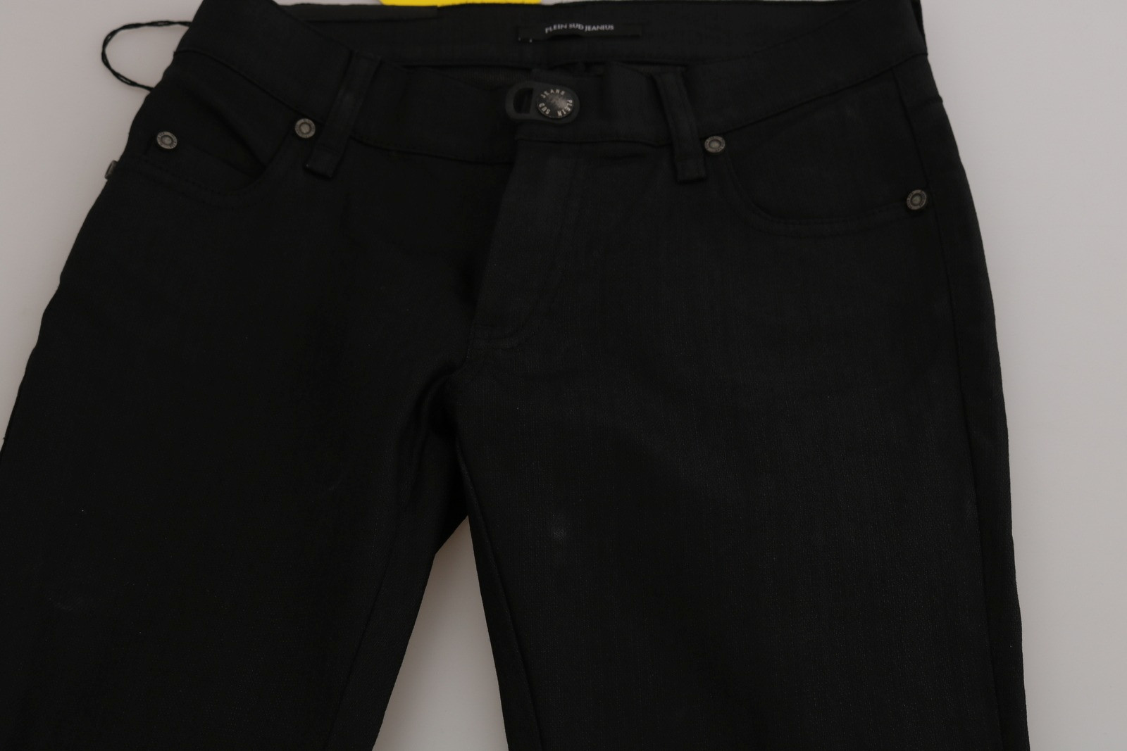 Jeans Plein Sud Cotton Black Mid Waist Skinny Denim