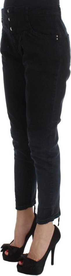 Schwarze Cropped Jeans aus Baumwolle von Costume National