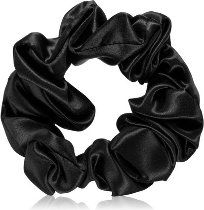 Silk Scrunchie Black Crystalove