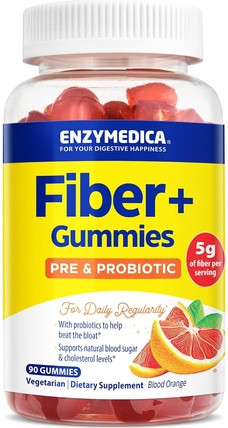 Fiber Gummies with Prebiotics and Probiotics Enzymedica