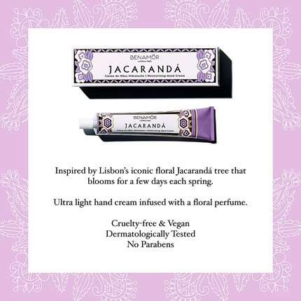Moisturising Hand Cream Benamôr Jacarandá