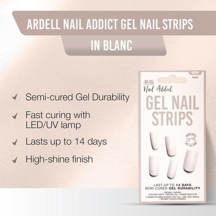 Semi-Cured Gel Nail Strips Ardell Nail Addict