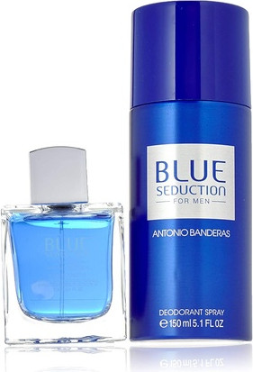 Antonio Banderas Blue Seduction Eau de Toilette and Deodorant Spray Set