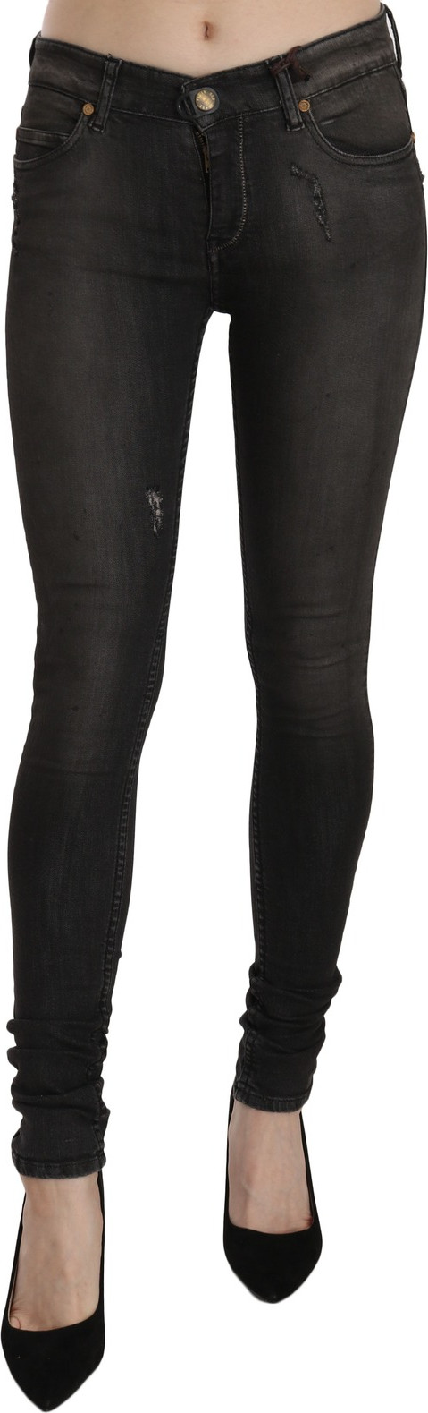 Low Waist Skinny Denim Pants Plein Sud