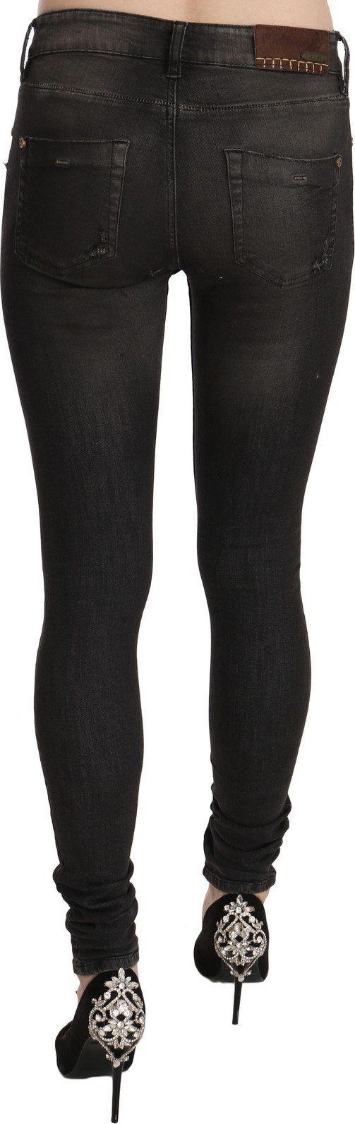 Low Waist Skinny Denim Pants Plein Sud