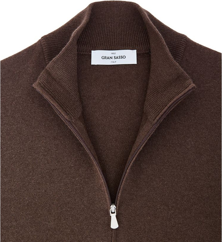 Brauner Wollcardigan