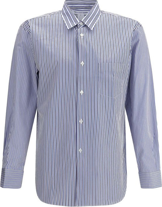 Blue Cotton Dress Shirt Comme Des Garcons
