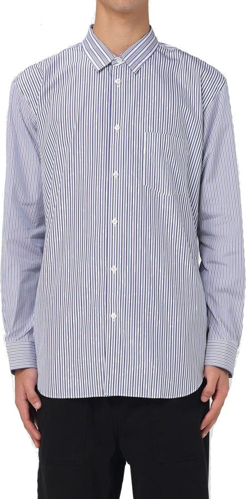 Blue Cotton Dress Shirt Comme Des Garcons