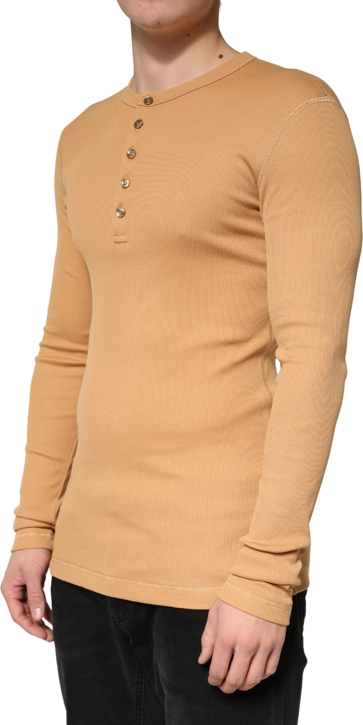 Long Sleeve Henley Sweater Dolce & Gabbana