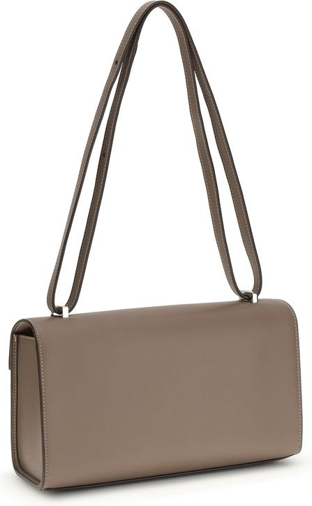 Shoulder Bag Gray Calf Leather Bos Taurus