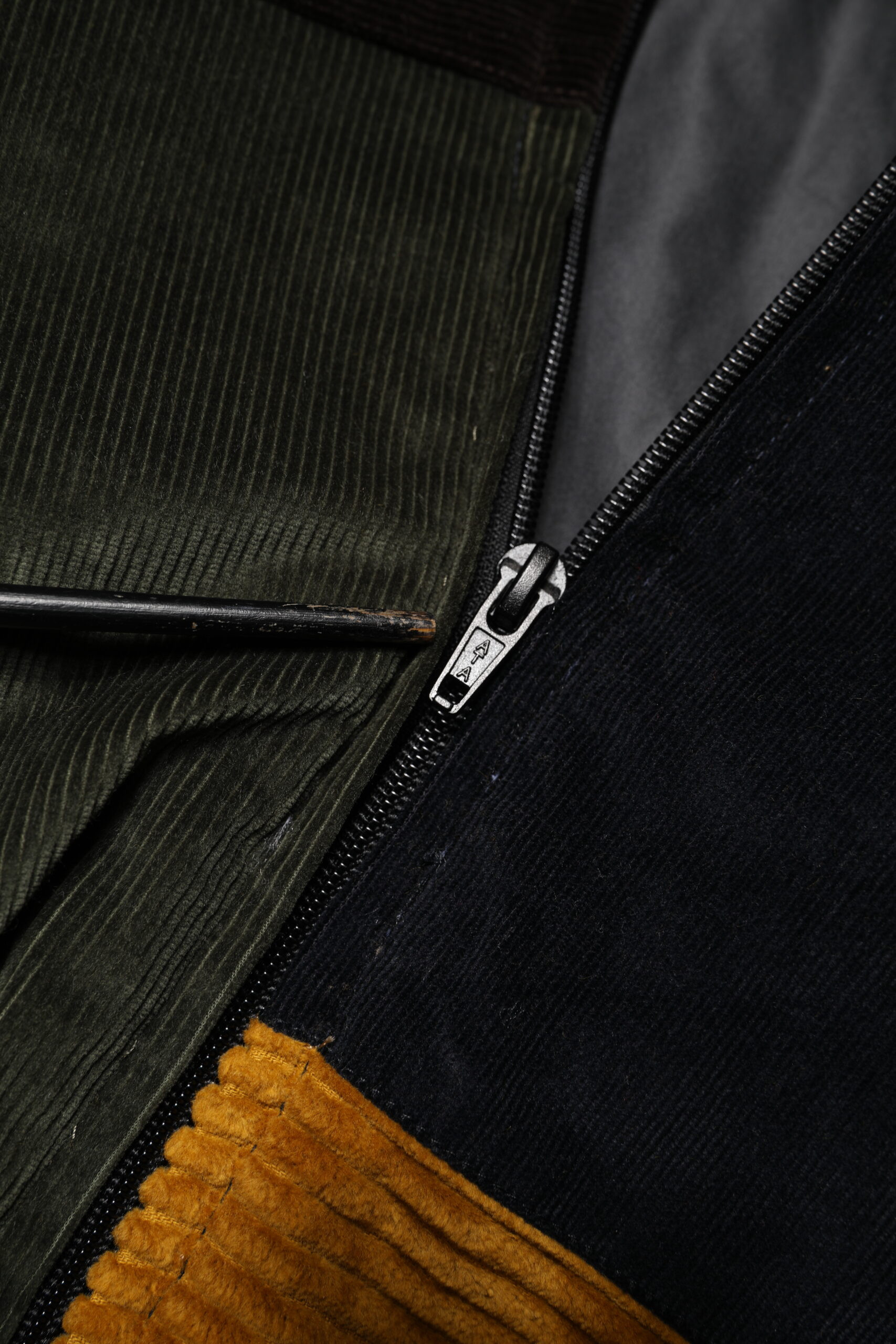Multicolor Patchwork Corduroy Crest Jacke von Dolce & Gabbana