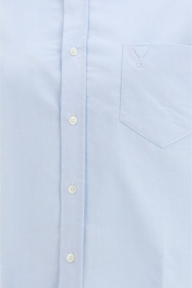 Blue Cotton Shirt AMI Paris