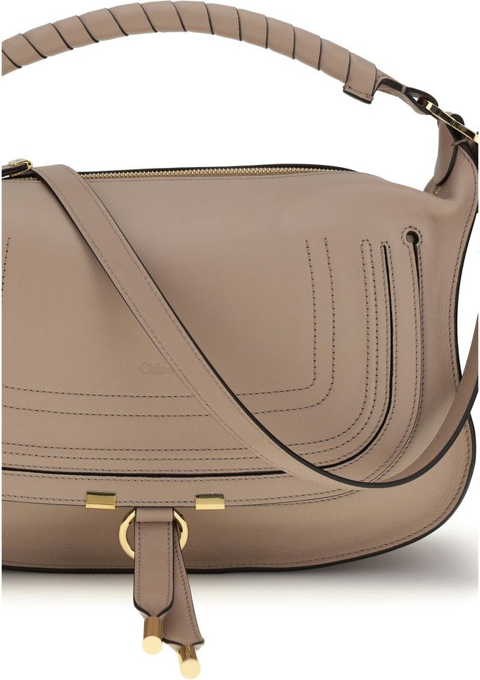 Сумка на плечо из кожи теленка Gray Calf Leather Bos Taurus