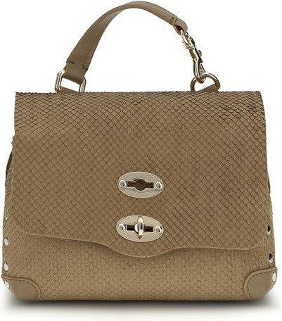 Beige Calf Leather Bos Taurus Ayol sumkasi