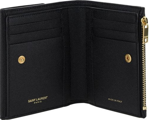Wallet Saint Laurent Black Calf Leather