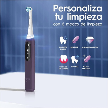 Elektrische Zahnbürste Oral-B iO 8N Violett mit Bluetooth