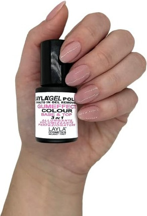 Novita Layla Gum Effect Gel Polish Colour No. 2 Nude Lavender