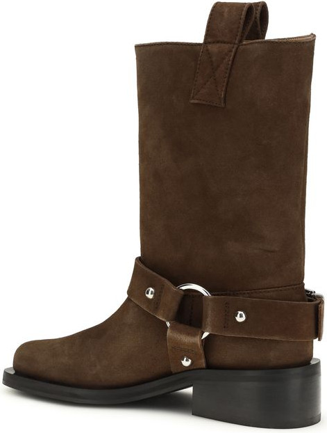 Lace-Up Boots GANNI Brown Calf Leather Bos Taurus