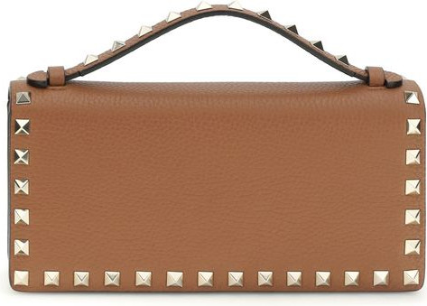 Valentino Garavani Brown Calf Leather Bos Taurus Wallet