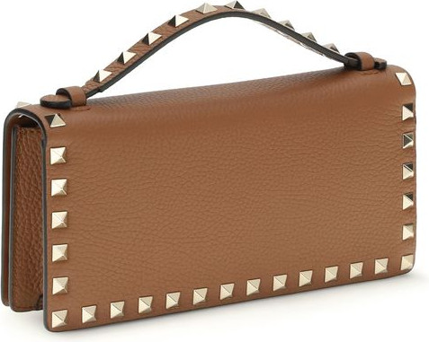 Valentino Garavani Brown Calf Leather Bos Taurus Wallet