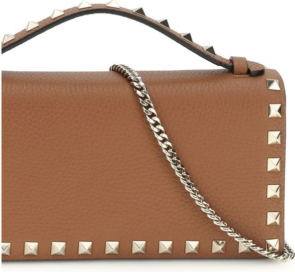 Valentino Garavani Brown Calf Leather Bos Taurus Wallet
