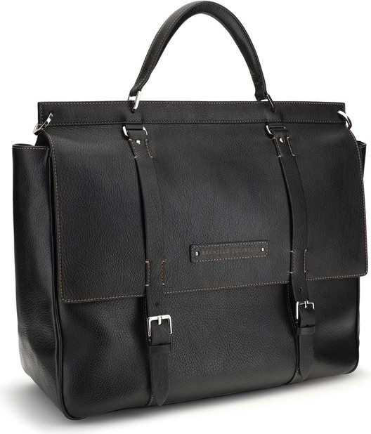 Black Calf Leather Bos Taurus Shoulder Bag