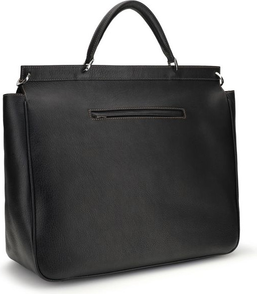 Black Calf Leather Bos Taurus Shoulder Bag