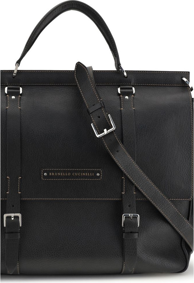 Black Calf Leather Bos Taurus Shoulder Bag
