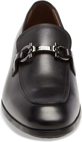 Black Calfskin Slip-On Loafers Salvatore Ferragamo