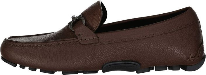 Jigarrang teri slip-on mokasinlar Salvatore Ferragamo