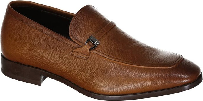 Brown Leather Slip-On Loafers Salvatore Ferragamo