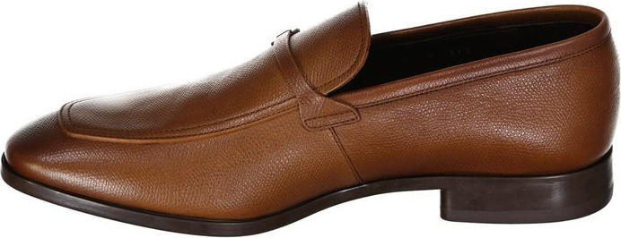 Brown Leather Slip-On Loafers Salvatore Ferragamo