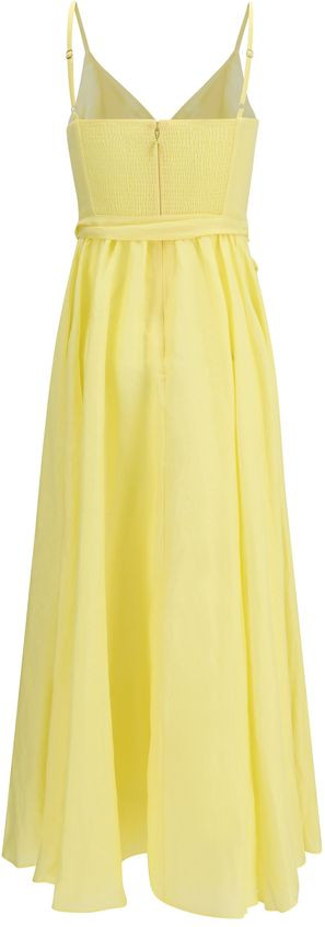Bicolor Cotton Long Dress Zimmermann