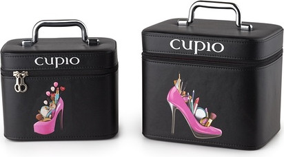 Cosmetic Bags Black Set Of 2
